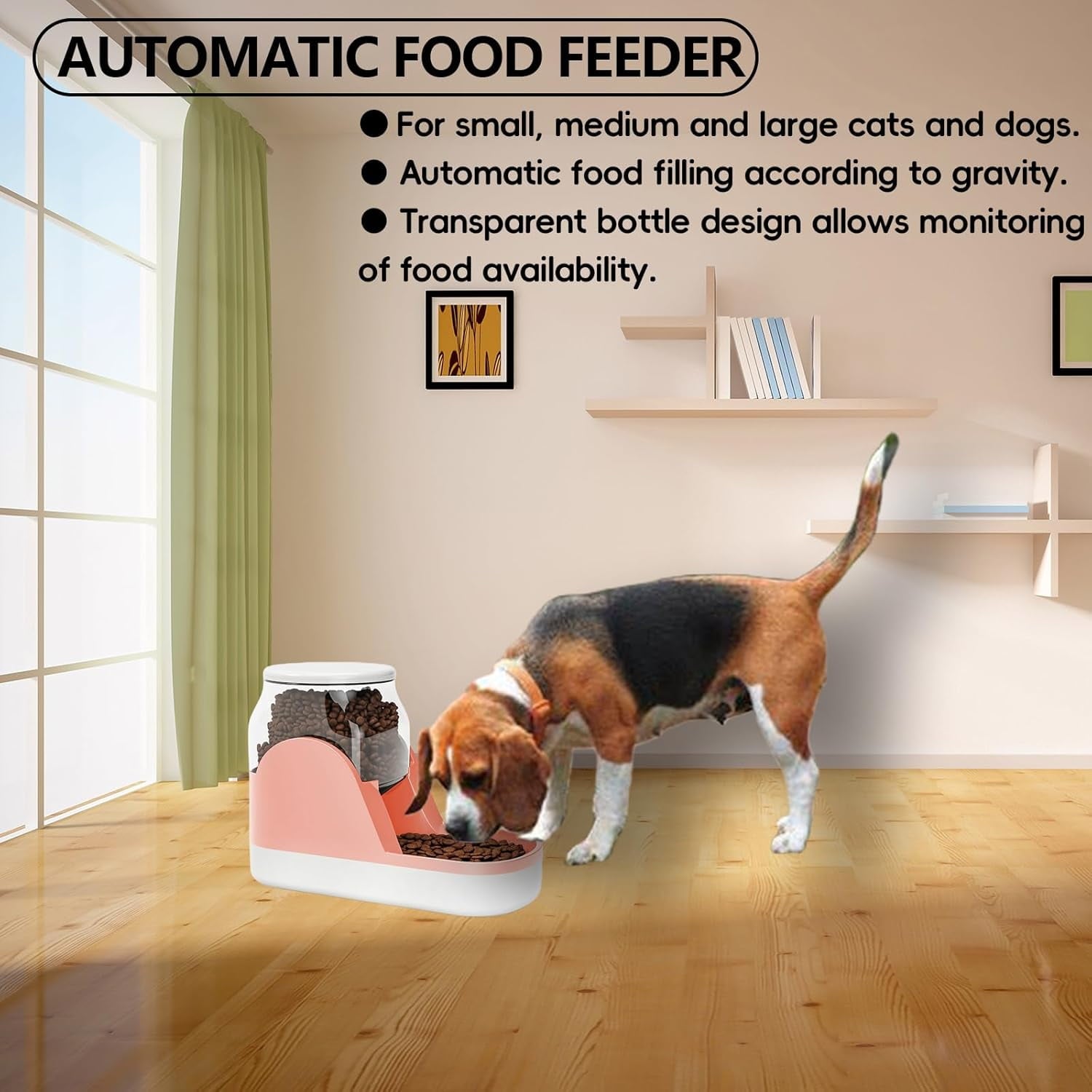 ZenPaw™ Minimalist Gravity-Fed Automatic Feeding Station