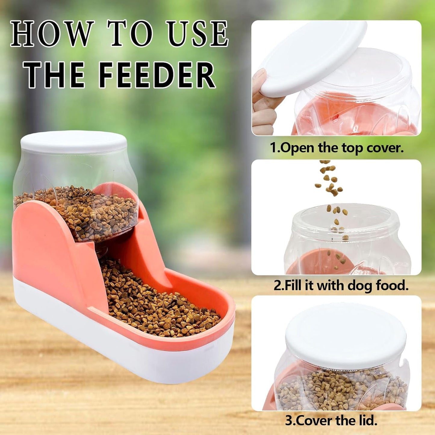 ZenPaw™ Minimalist Gravity-Fed Automatic Feeding Station