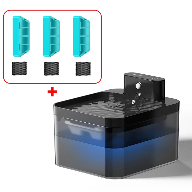 ZenPaw™ Ultra-Quiet Wireless Smart Pet Fountain - Prevent Cat Acne & Dehydration