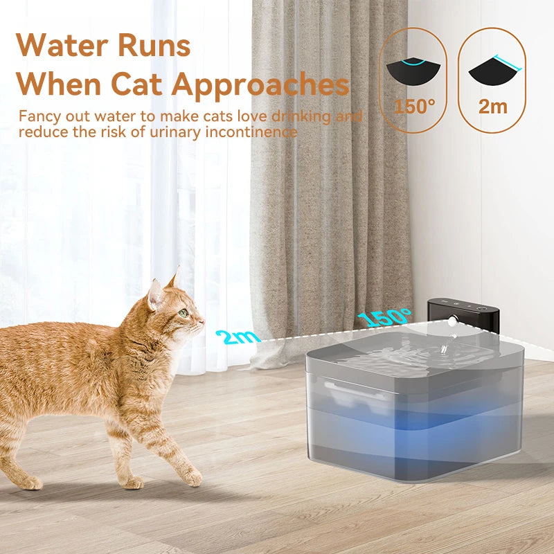 ZenPaw™ Ultra-Quiet Wireless Smart Pet Fountain - Prevent Cat Acne & Dehydration