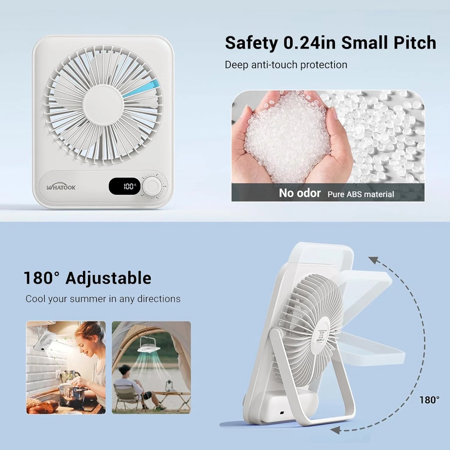 ZenPaw™ Breeze Pro — Ultimate 100-Speed Smart Cooling Fan